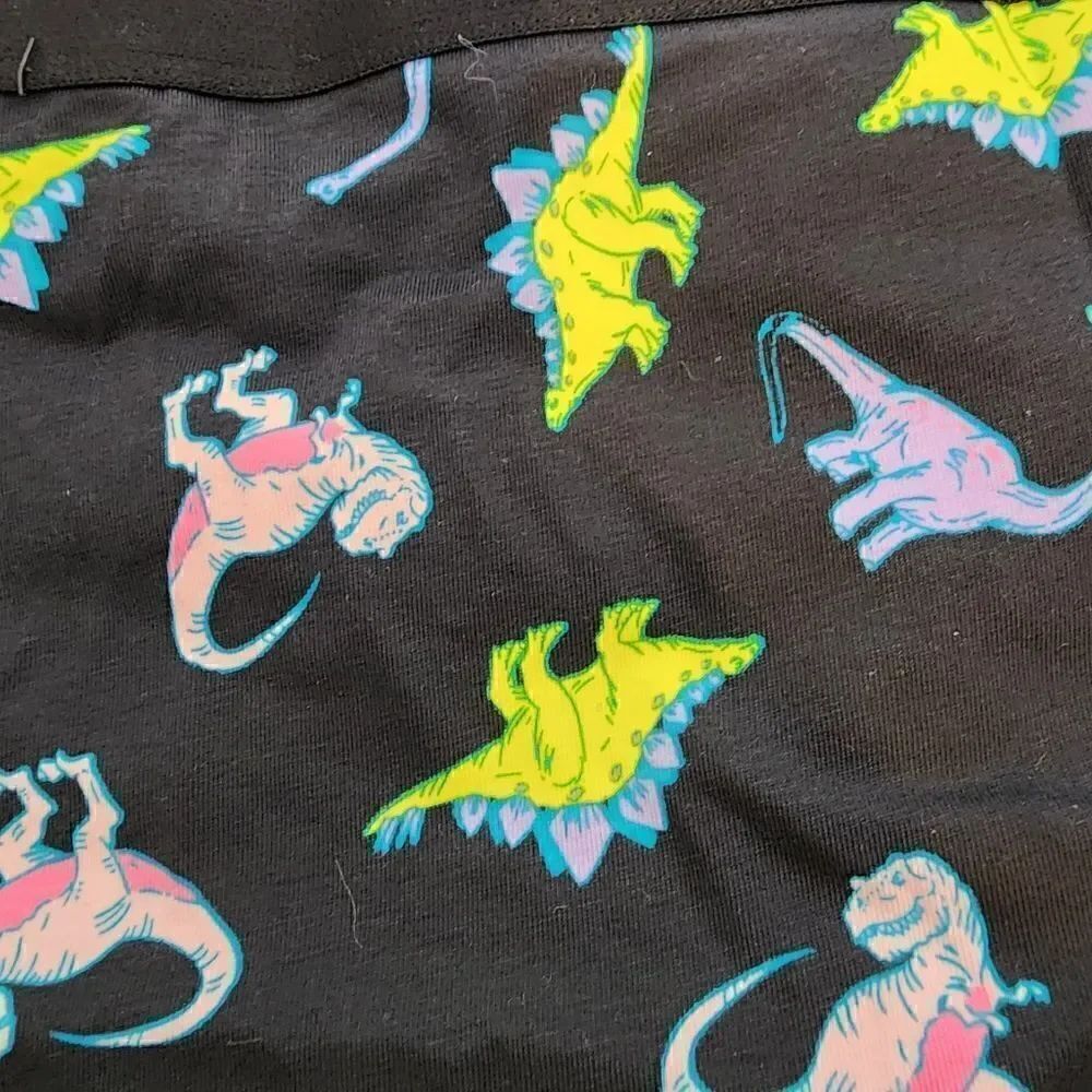 3X 22W 24W Torrid Black Dinosaur Cotton Cheeky Panty Mid Rise Pink T Rex Lingeri - Picture 4 of 6